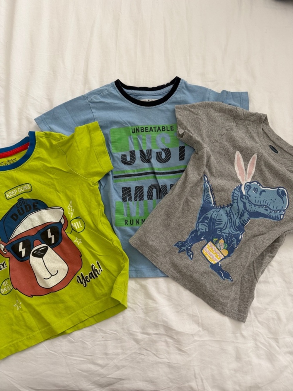 GAP Lime Green 'Cool Dude' Bear Graphic Tee